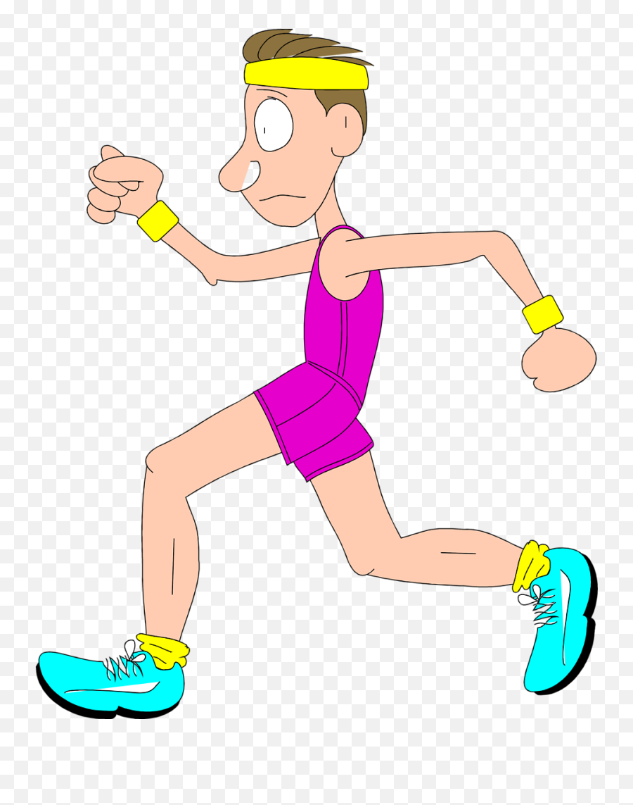Free Clip Art Of Person Running Clipart - Runner Cartoon No Background Png,Running Transparent