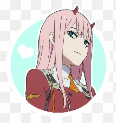 Anemone Darling In The Franxx - Anime Girl Pink Hair Horns Png,Zero Two Png
