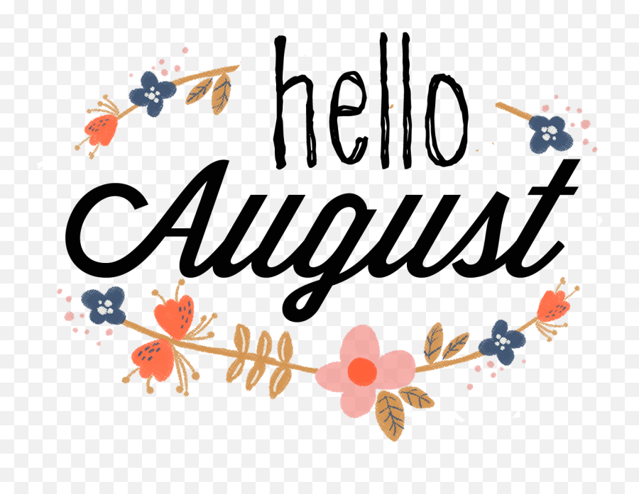 August Png 8 Image - Hello August,July Png