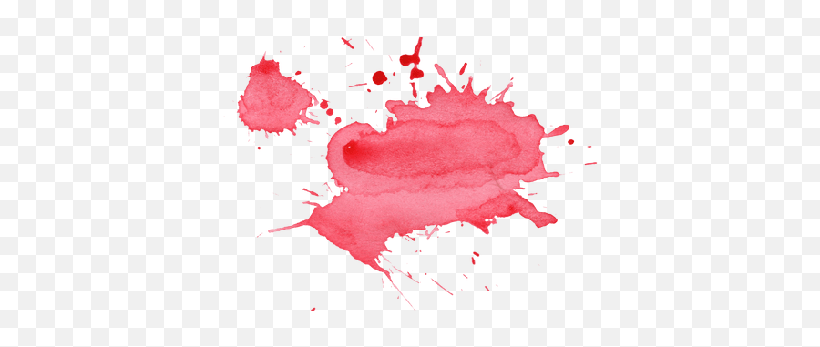 Download Pink Paint Splatter - Watercolor Red Transparent Background Png,Splatter Transparent Background