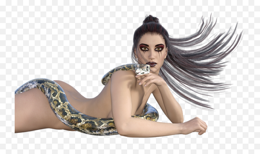 Woman Snake Fantasy Femininity Sexy Amazone - Sexy Sexy Snake Png,Sexy Woman Png