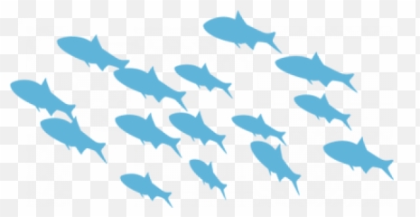 Fish School Png Transparent Images - School Of Fish Vector,School Of Fish Png