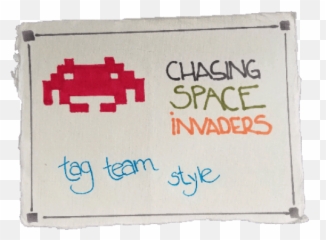 Chasing Space Invader Tag Team Style U2013 Anonymous Paris - Invaders png