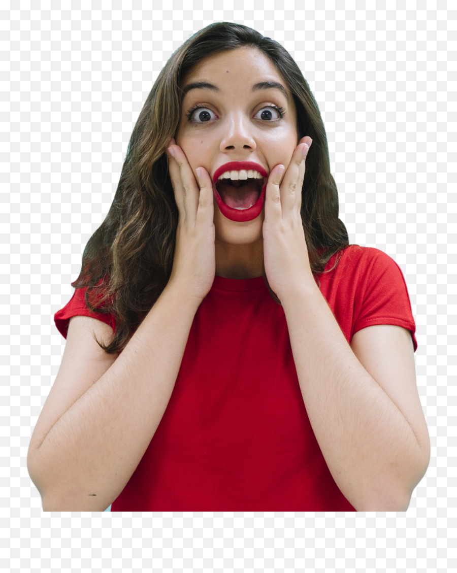 Shocked Girl Png Transparent Images Free - Surprise Girl Png,Surprised Png