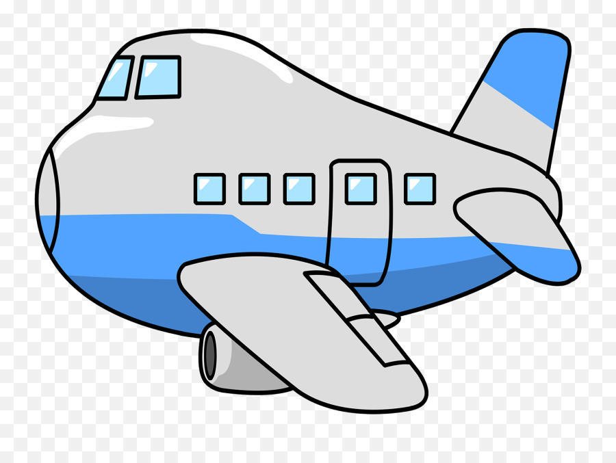 Clip Art - Transparent Background Cartoon Airplane Png,Airplane Clipart Transparent Background