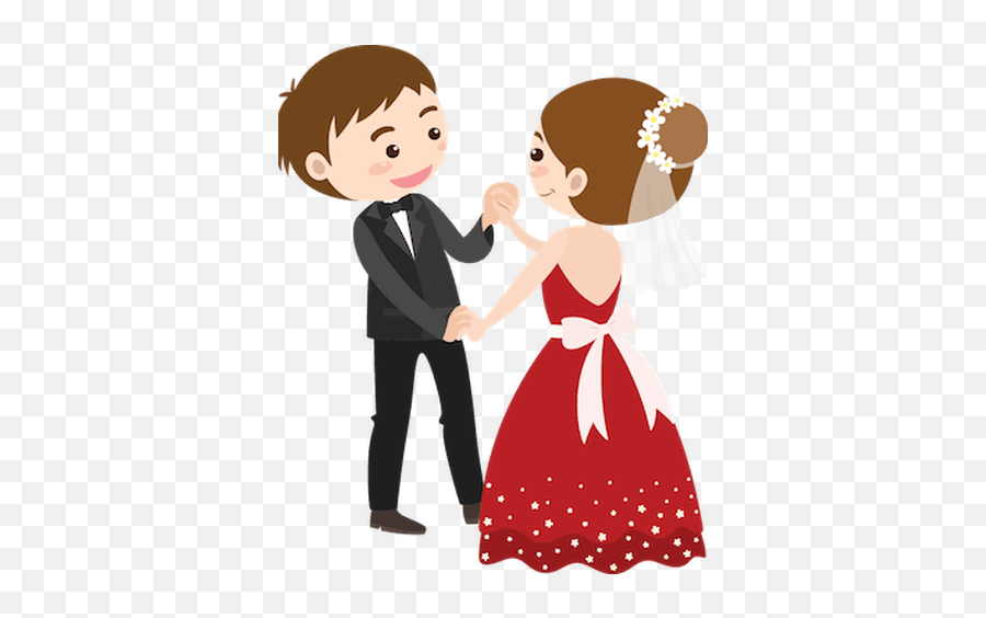 White Background Cartoon Couples - Save The Date Background Png,Couples Png
