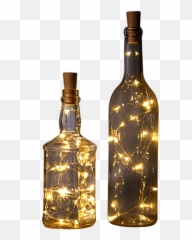 Warm Cork String Lights - Bottle Png