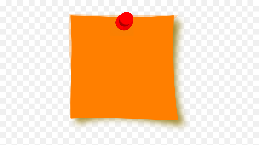 New Clip Art - Orange Post It Note Png Post It Png Vector,Note Png