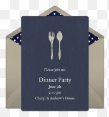 Free Fork Spoon Online Invitation - Wedding png