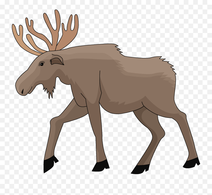 Moose Clipart - Transparent Moose Clipart Png,Moose Transparent