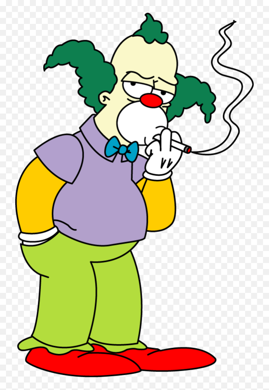 Krusty The Clown Clipart - Krusty The Clown Png,Scary Clown Png