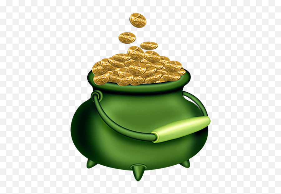 St Patricks Day Green Pot Of Gold - Pot Of Gold Png,Pot Of Gold Transparent