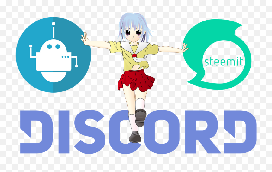 Download Discord Logo - Walking Girl Full Size Png Image Discord Logo,Discord Logo Transparent