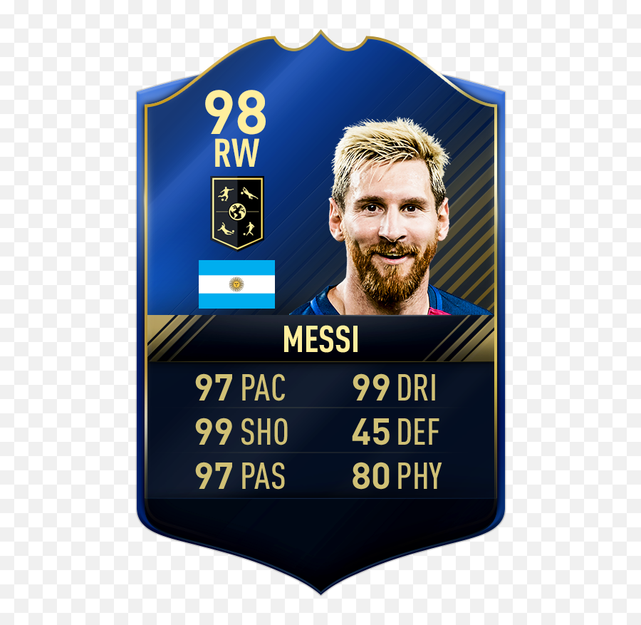 Fifa - Team Of The Year Cards Fifa Messi Png,Smile Messi Icon Circle