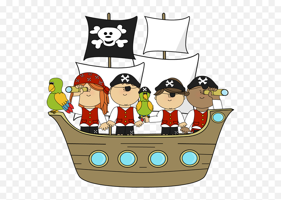 Library Of Pirate Book Clip Art Freeuse Png Files - Pirates Clip Art,Pirate Ship Png
