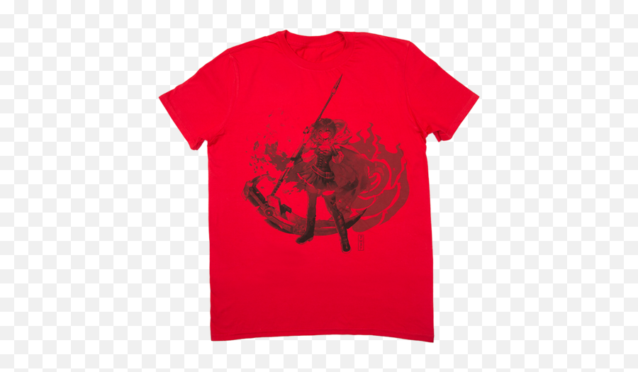 Rwby Vintage Ruby Rose Tee 3xl Shirts - Short Sleeve Png,Rwby Ruby Weiss Icon