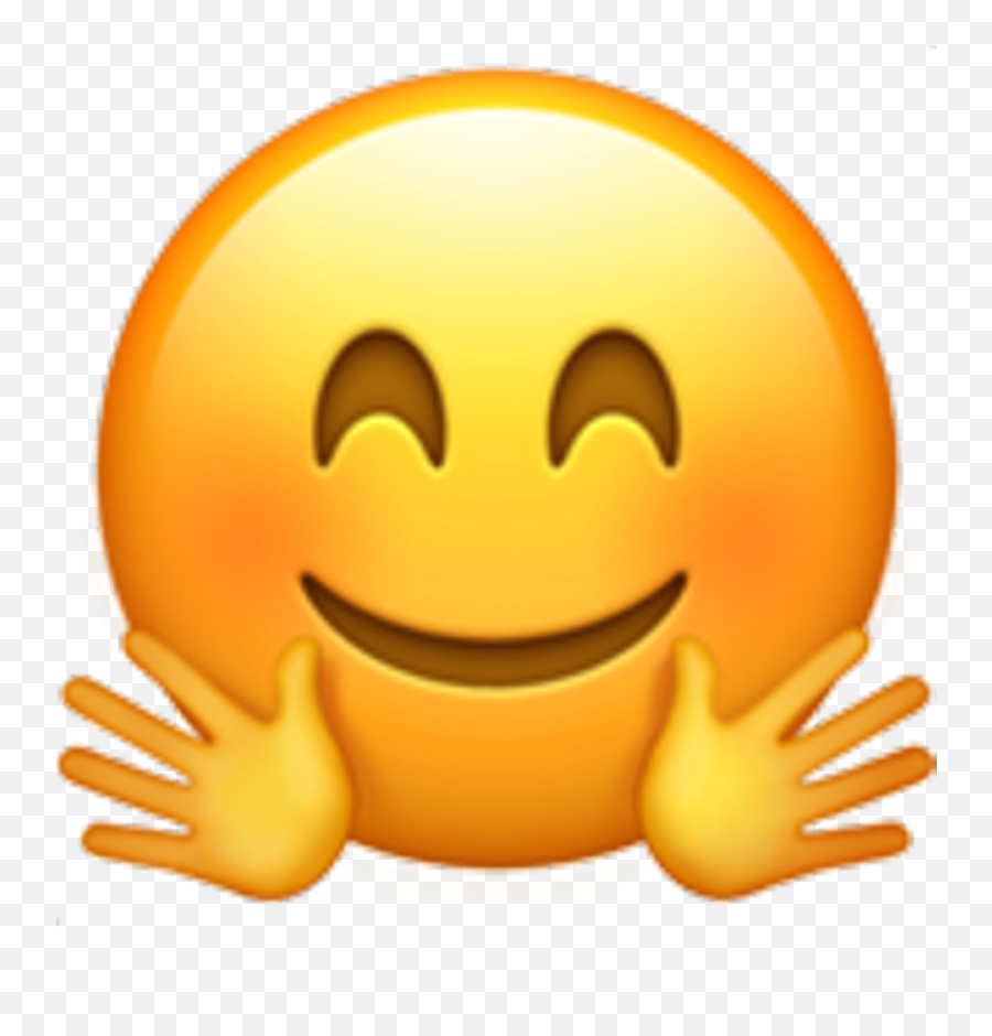 Download Emoji Smiley Face Smile Fun Heart Black Love Puppy - Smile Emoji With Hands Png,Fun Png