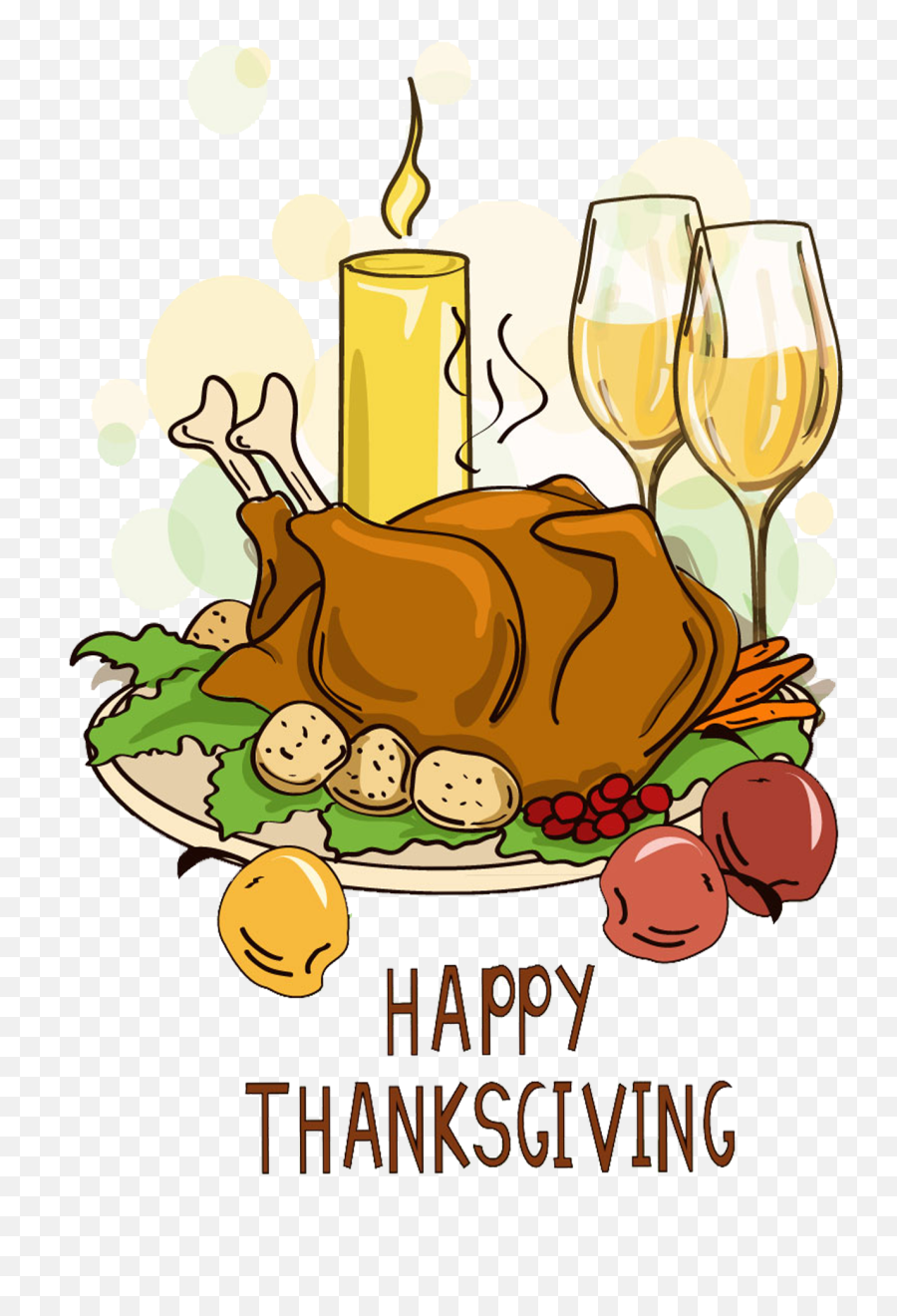 Library Of Happy Thanksgiving Dinner Jpg Royalty Free Png Meal