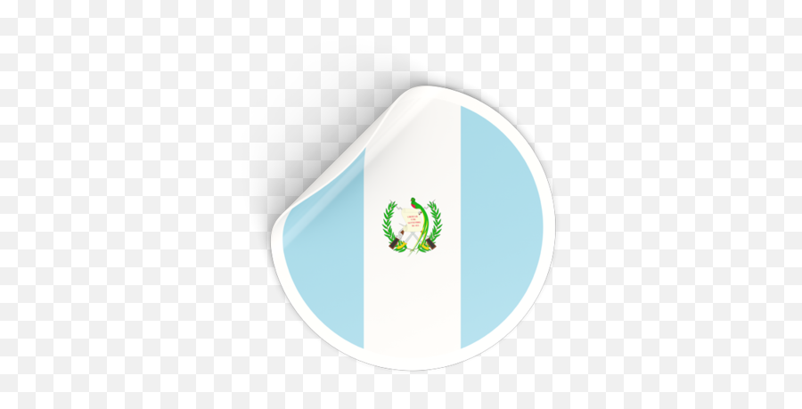 Round Sticker - Flag Of Guatemala Png,Guatemala Flag Png