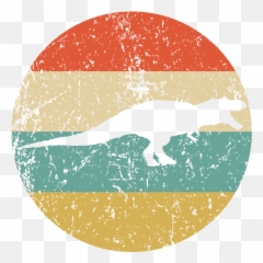 Tyrannosaurus Rex Retro Style Dinosaur Circle Icon - png
