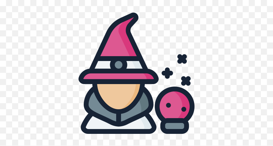 Crystal Ball Magic Magician Witch Free Icon Of Monster - Witch Hat Png,Magician Icon