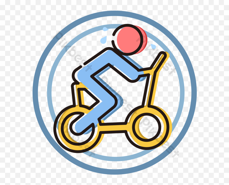 Spinning Bike Icon Ai Free Download - Pikbest Bicycle Png,Bike Icon