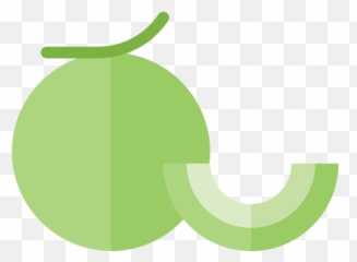 Food Fruit Vegetable Vegetarian Organic Melon Free Icon - Language png