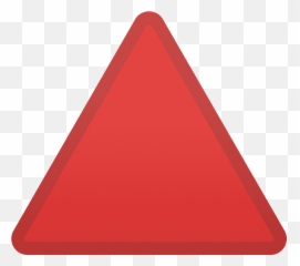 Red Triangle Pointed Up Emoji Clipart Free Download - Triangle png