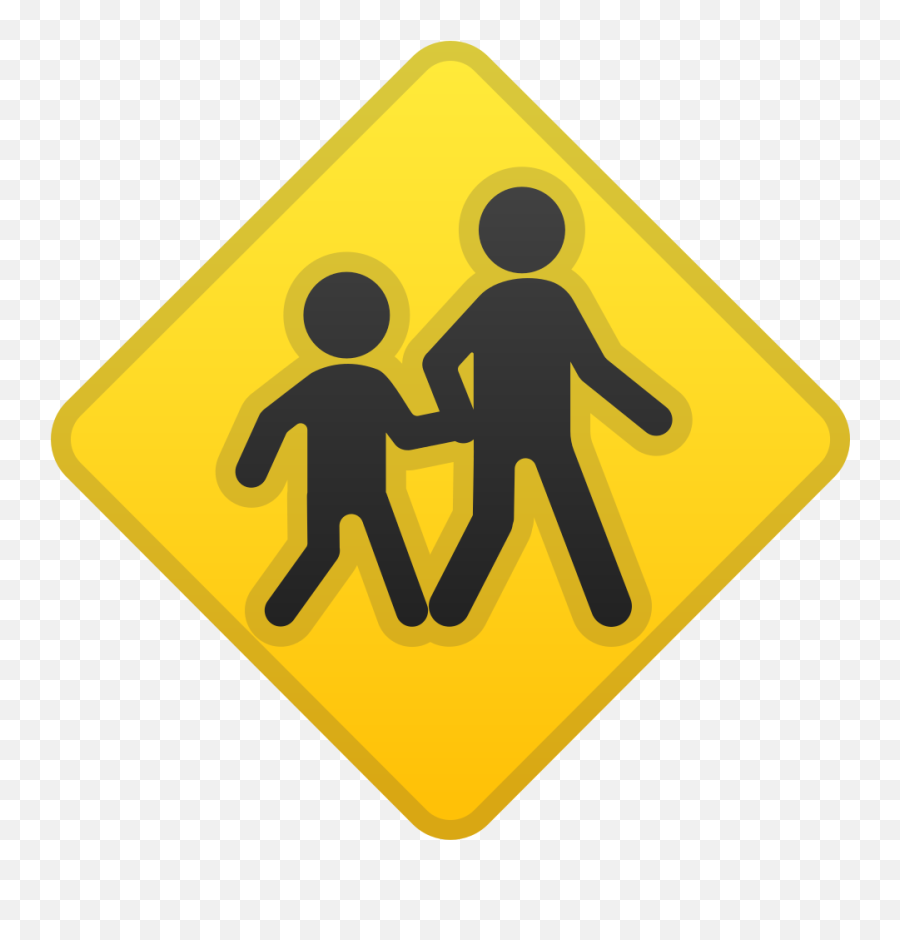 Children Crossing Icon Noto Emoji Symbols Iconset Google - Children Crossing Emoji Png,Pedestrian Icon