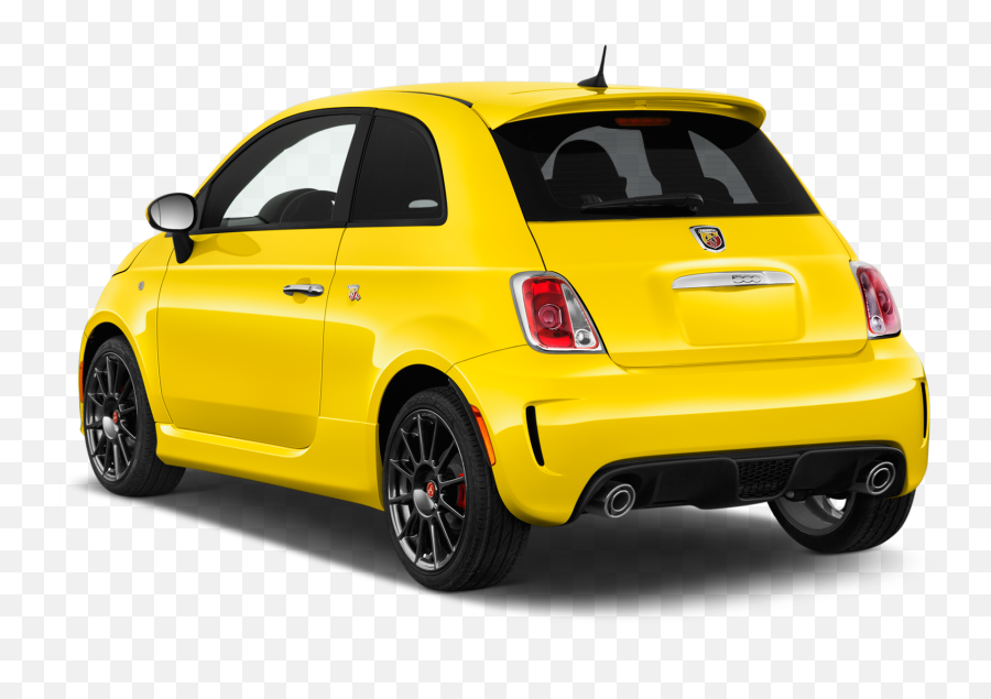 Fiat 500 Yellow With Black Wheels - Mini Cooper Back Door Png,Wheels Png