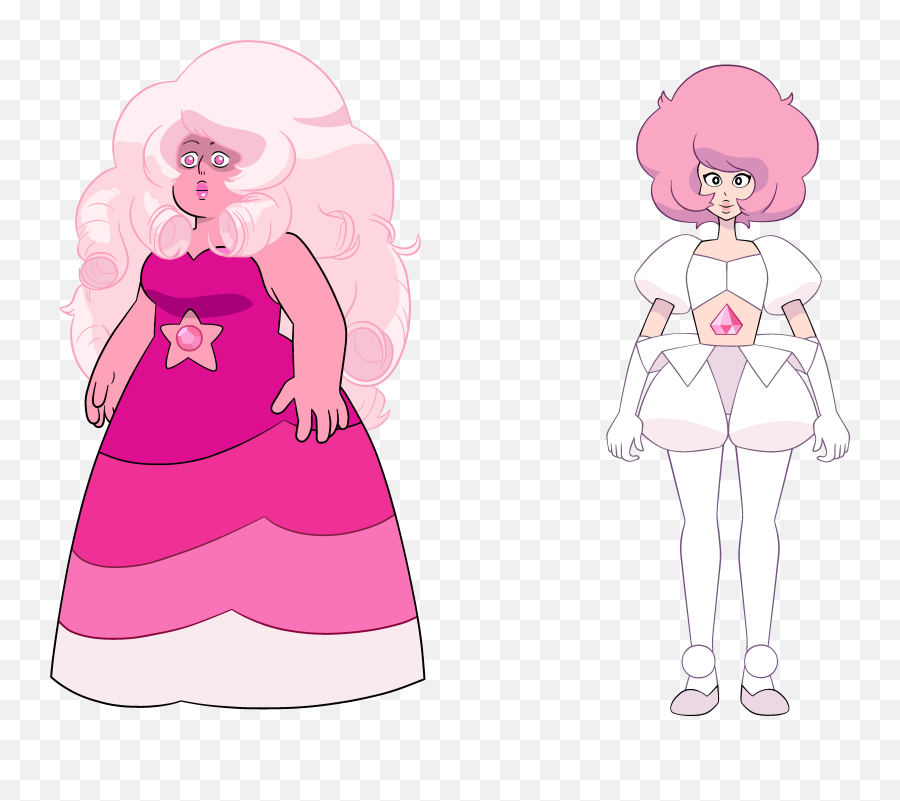Pink Quartz And Rose Diamond - Pink Diamond Steven Universe Png,Cartoon Diamond Png