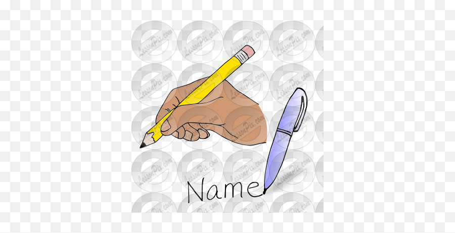 Write First Name Picture For Classroom Therapy Use - Great Marking Tool Png,First Name Icon