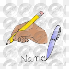 Write First Name Picture For Classroom Therapy Use - Great Marking Tool png