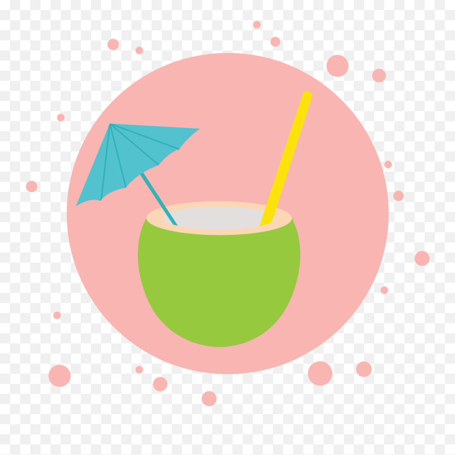 Summer Green Coconut Cloud Icon Graphic By Soe Image - Illustration Png,Straw Icon