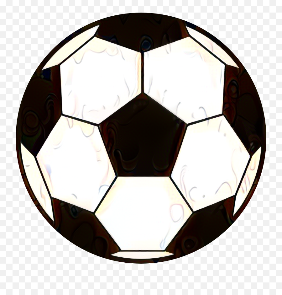 Clip Art Football Soccer Ball Black And White Portable - Soccer Ball Clipart Png,Football Transparent Background