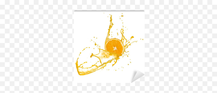 Orange Slice In Juice Splash Isolated - We Live To Change Png,Orange Slice Png