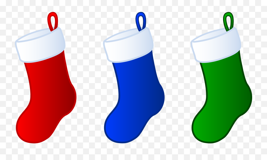 Stocking Clip Art Free - Stockings Clip Art Christmas Png Cute Christmas Socks Clipart,Free Christmas Png