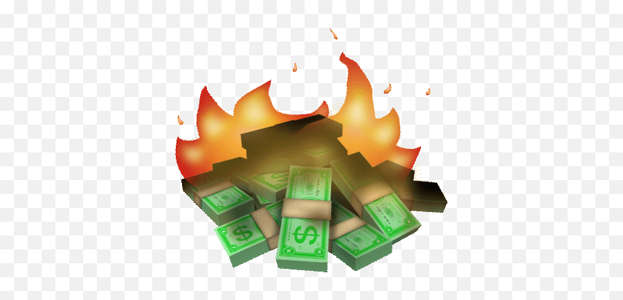 Money - Money On Fire Gif,Green Fire Png