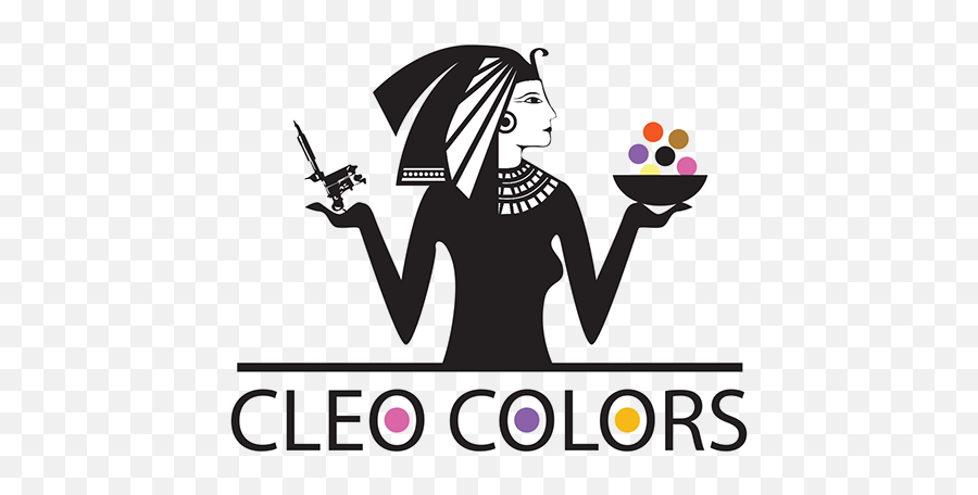 Logos Cleo Colors Permanent Makeup Pigments Logo Redesign - Tattoo Machine Graphic Png,Makeup Logos