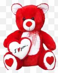 Love Teddy Bear Transparent Background - Love Red Teddy Bear Png,Love Transparent Background