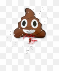 Poop Emoji With Heart Eyes Png Image - Balloons Transparent