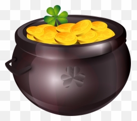Rainbow Frame Png - Leprechaun With Pot Of Gold Png