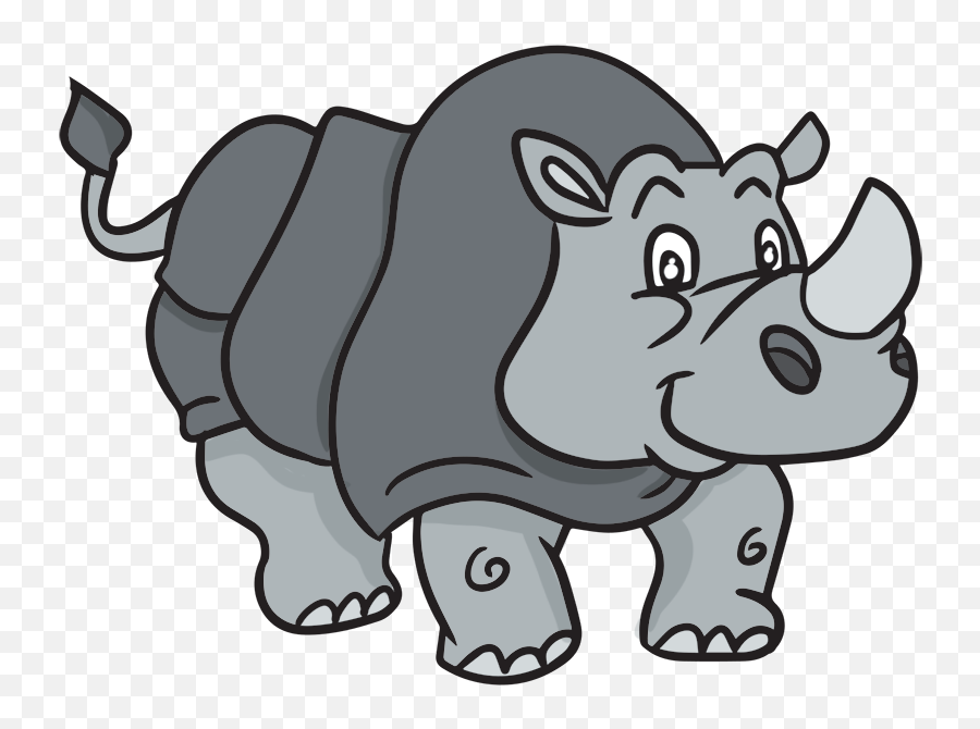Aric32 Hd Free African Rhino Images Clipart Pack 6092 - Free Clip Art Rhino Png,Rhino Transparent Background