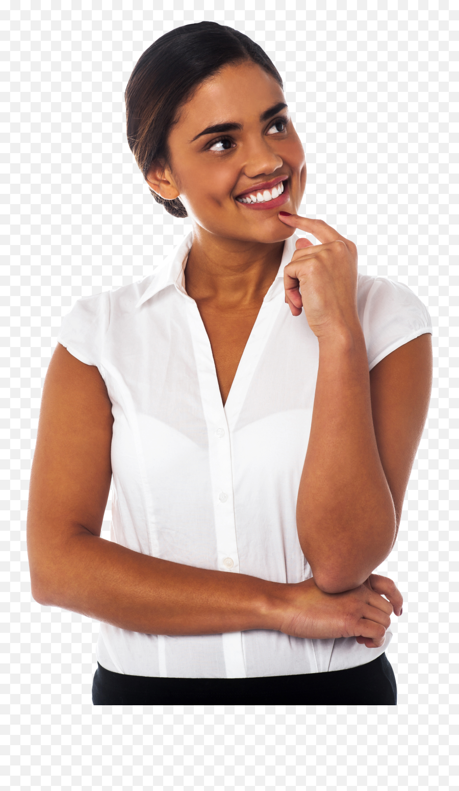 Download Hd Standing Girl Png Image - Portable Network Black Woman Thinking Png,Girl Standing Png
