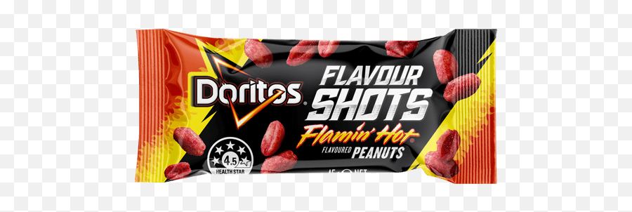 Doritos Flaminu0027 Hot Peanuts Flavour Shots - Doritos Flavor Shots Nuts Flamin Hot Png,Shots Png