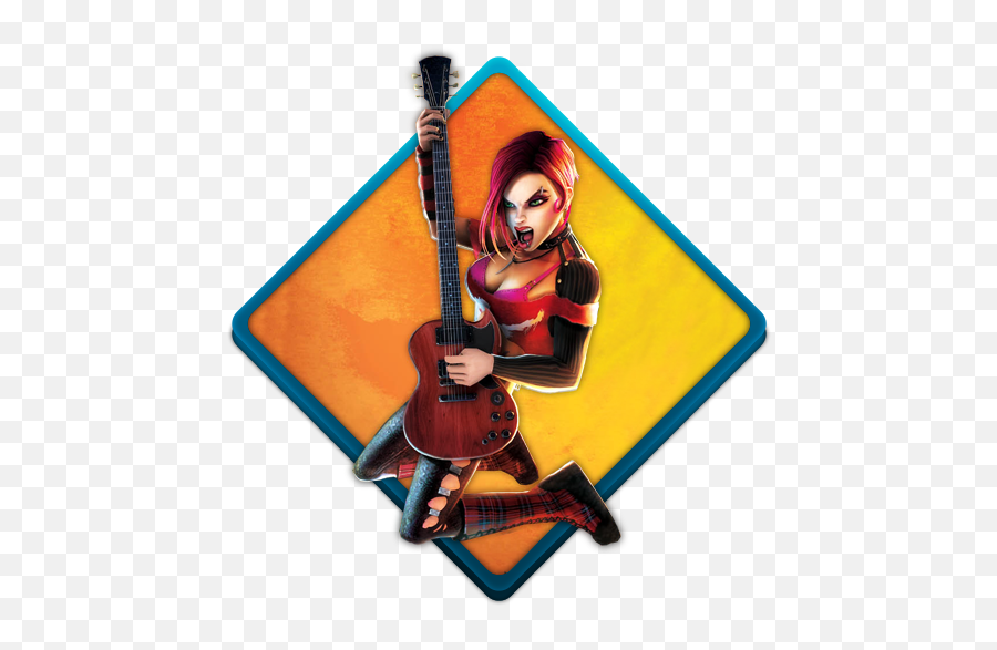 Guitar Hero 3 A Icon Water Gaming Iconset Tooschee - Guitar Hero 3 Poster Png,Guitar Icon Png