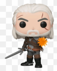 The Witcher 3 Wild Hunt - Geralt Glow Pop Vinyl Geralt Funko Pop Png,Geralt Png