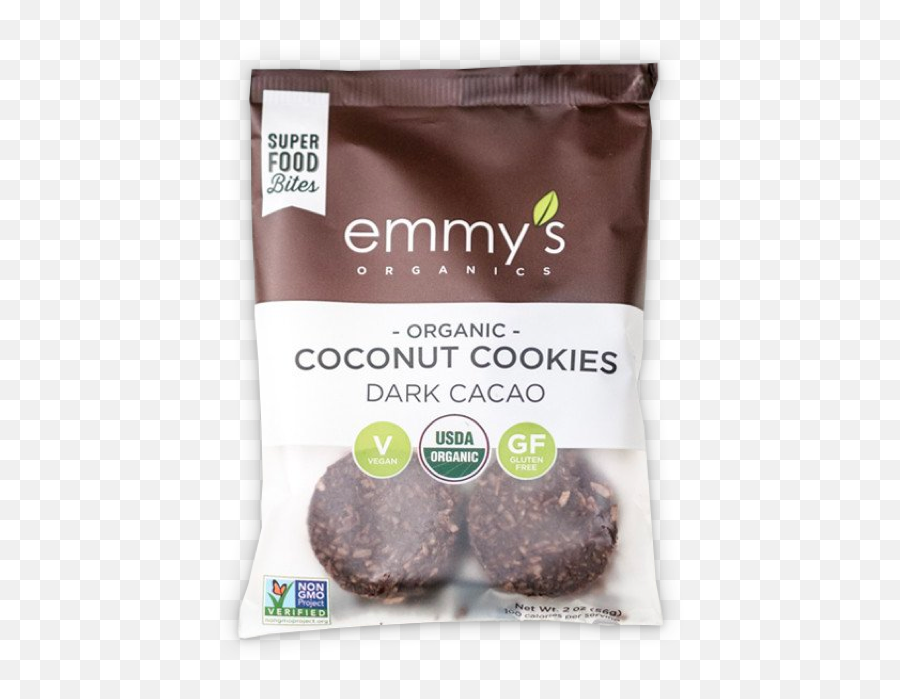 Dark Cacao Coconut Cookies - Wildfyr Coconut Bites Png,Cacao Png