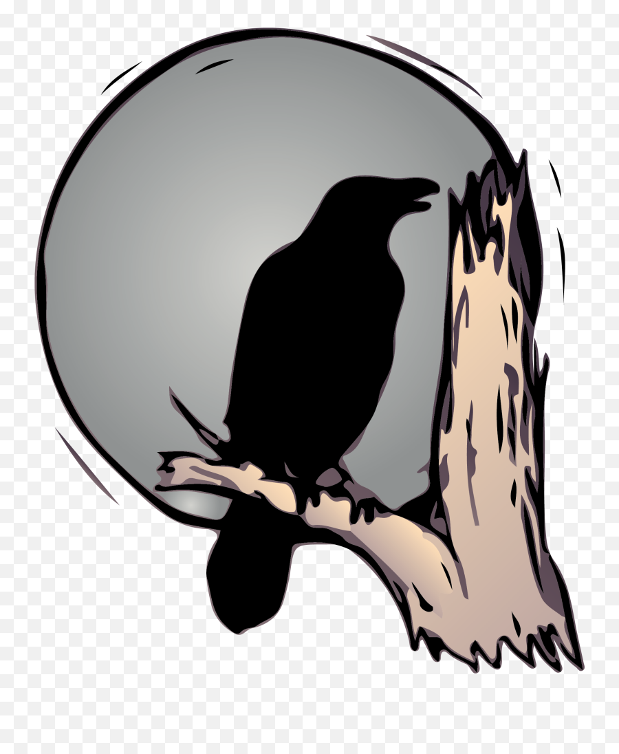 Snappygoatcom - Free Public Domain Images Snappygoatcom Black Crow Drawing Easy Png,Raven Silhouette Png