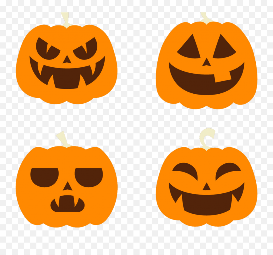 Download Hd Halloween Vector Free Png Pumpkin - Vector Graphics,Halloween Pumpkins Png